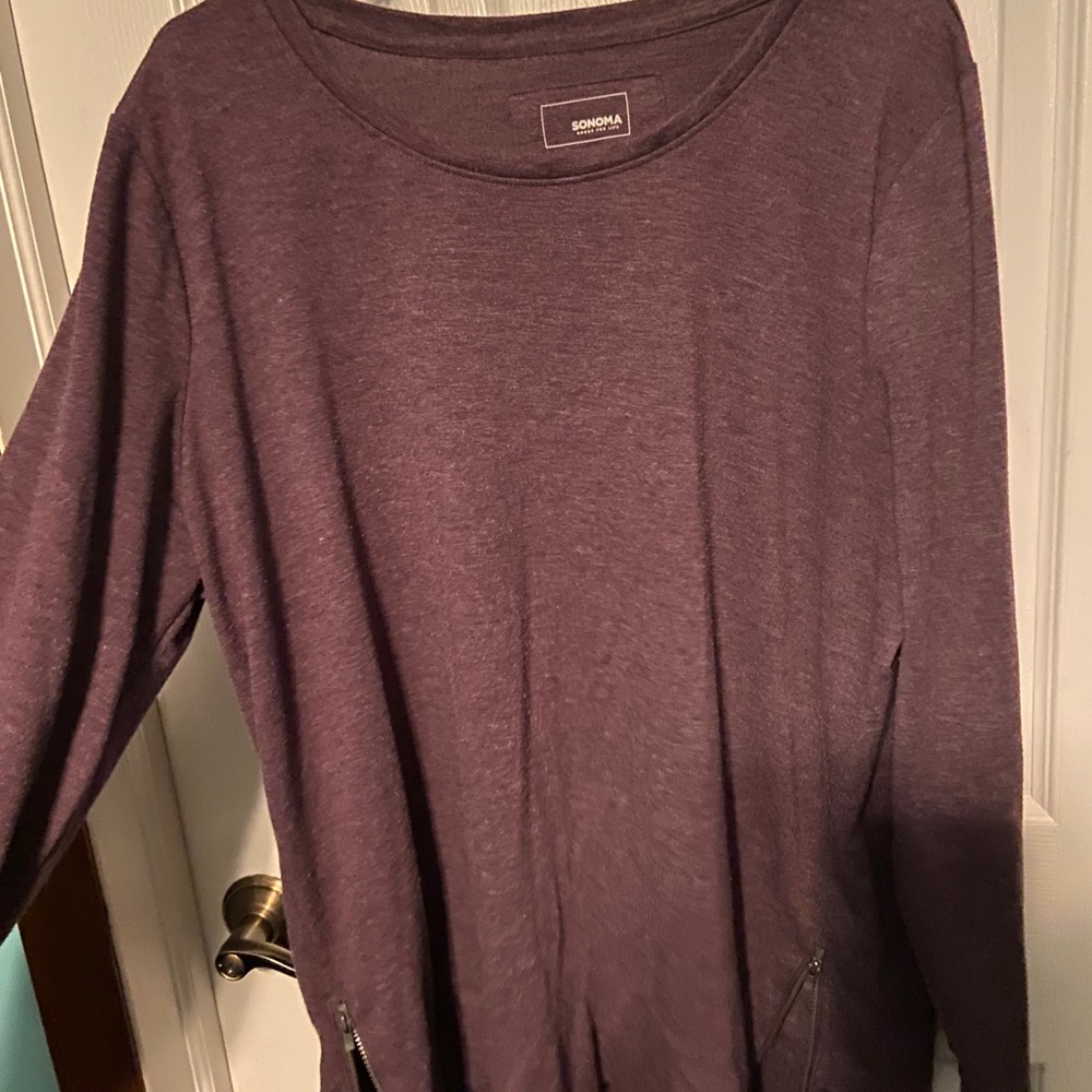 Womens purple light weight sweater